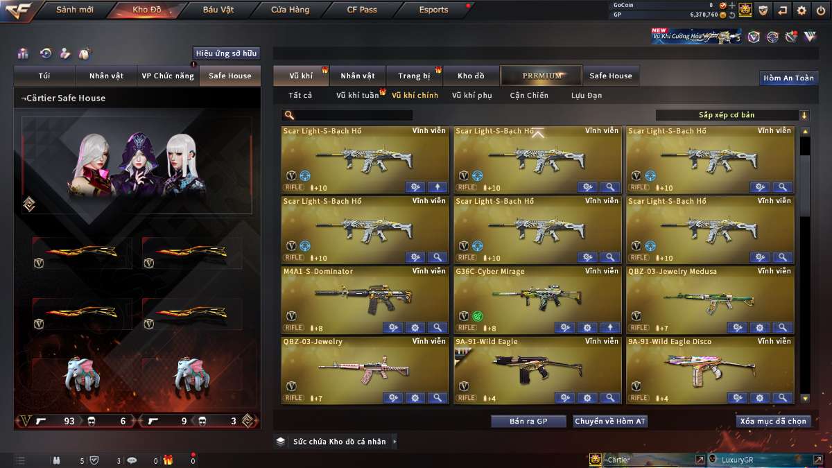 shop acc cf uy tin gia re